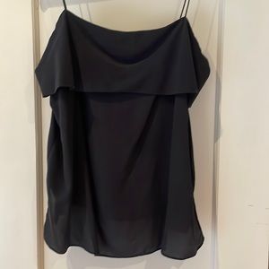 Navy blue, 100% silk Club Monaco top